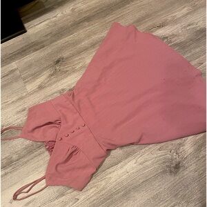 Cute midi length dress, adjustable straps, size M/L, barely worn, with zipper